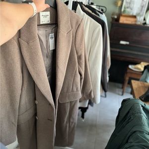 A&F medium, dad fit overcoat (NWT)